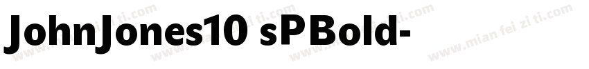 JohnJones10 sPBold字体转换